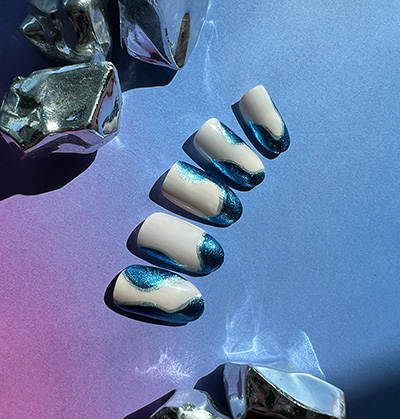 NAIL ART COLORTREND BLUE 2